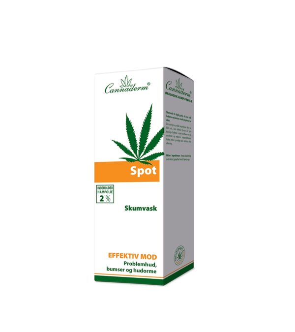 Cannaderm, Spot Skumvask, 180 ml