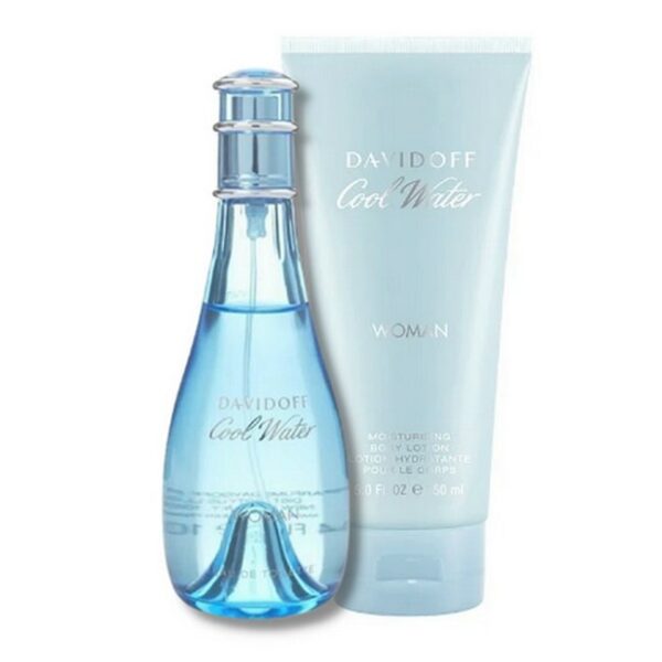 Davidoff - Cool Water Woman Sæt - 30 ml Edt & Body Lotion - davidoff