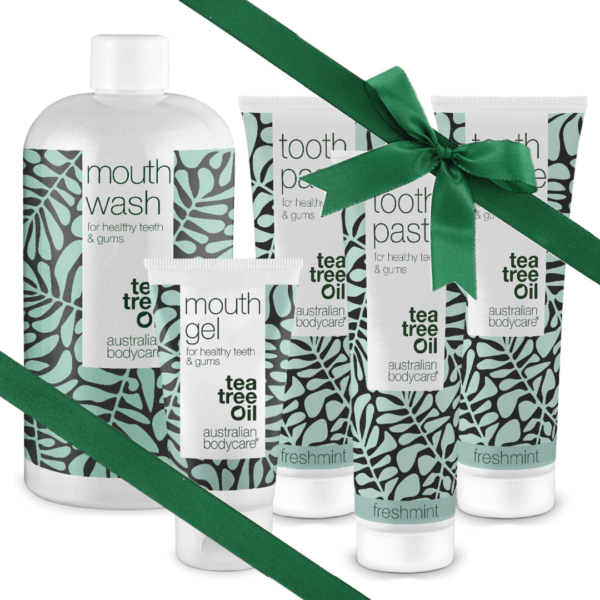 Gave til morfar â Mundpleje 5 produkter med Tea Tree Oil - Coconut & Zinc - Australian Bodycare