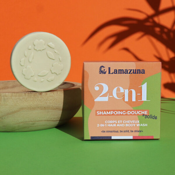 Lamazuna - 2-in-1 shampoo & Body Wash sæbebar - Lamazuna