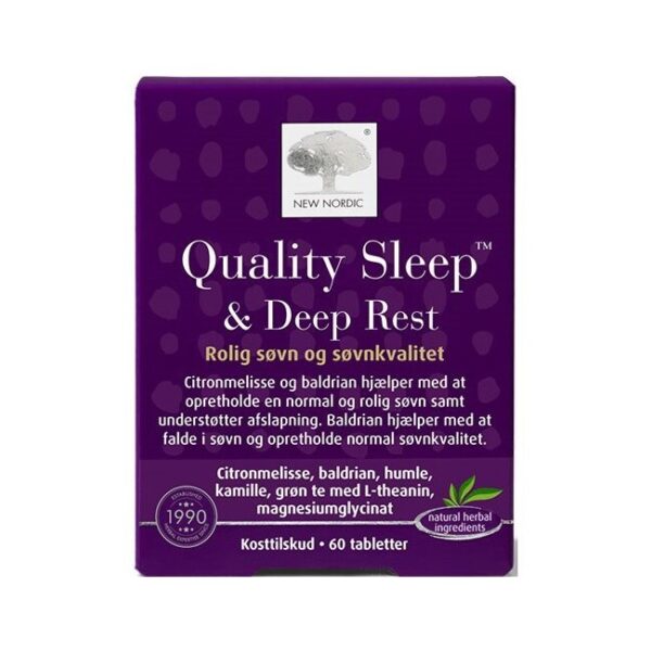 New Nordic - Quality Sleep Deep Rest - 60 Tabs - new nordic