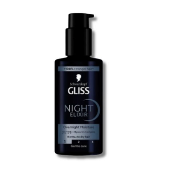 Schwarzkopf - Gliss Night Elixir Overnight Moisture - 100 ml - schwarzkopf