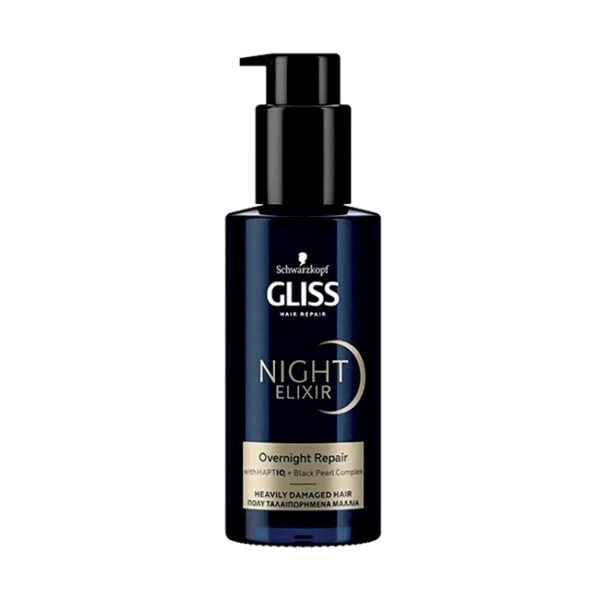 Schwarzkopf - Gliss Night Elixir Overnight Repair Damaged Hair - 100 ml - schwarzkopf